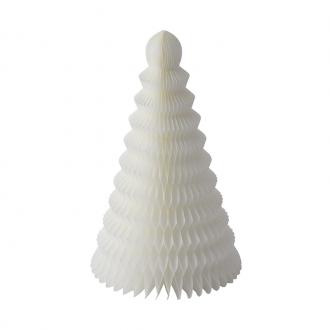 XMAS 17 CONE TREE PAPER 30CM WHITE