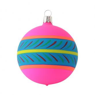 AZTEC RING MULTI 8CM PINK