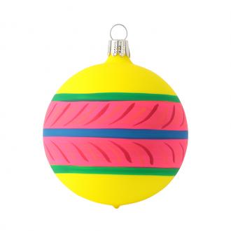 AZTEC RING MULTI 8CM YELLOW