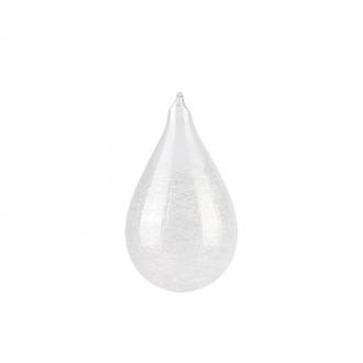 CLEAR BALL TEARDROP W GLASS SHREDS ASST_001