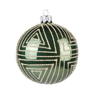 GLITTER TRIANGLES BAUBLE