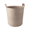 TAMBO BASKET WITH LEATHER HANDLE