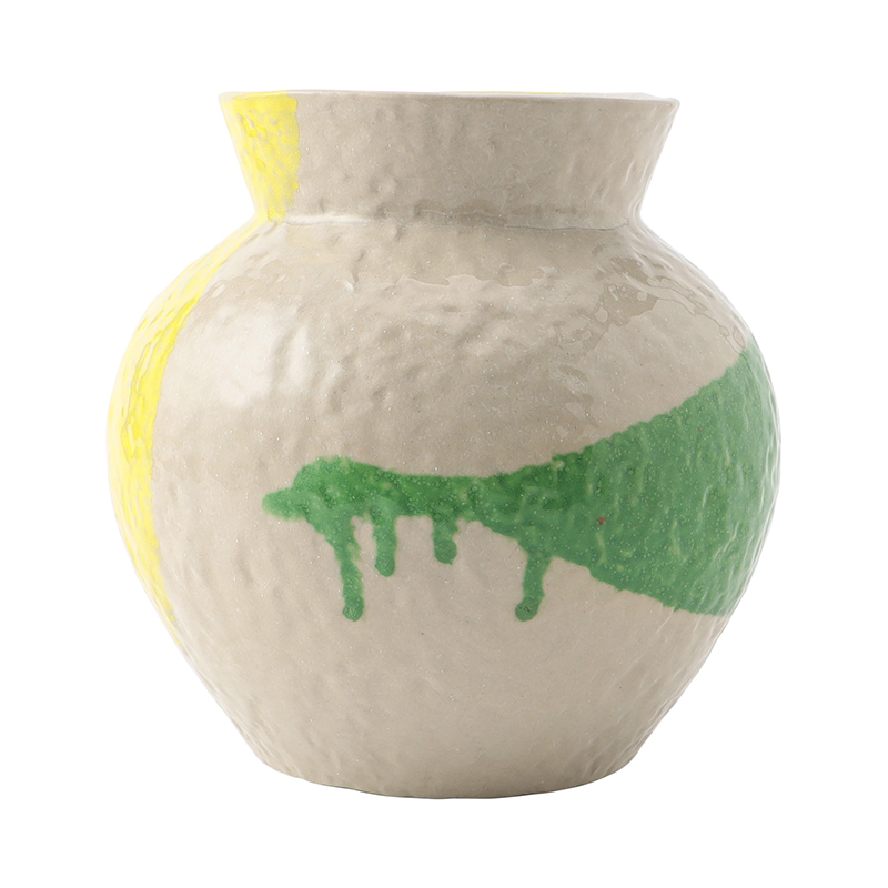 Yellow Green Block Print Vase The Conran Shop The Conran Shop コンランショップ The Conran Shop Yellow Green Block Print Vase The Conran Shop The Conran Shop コンランショップ The Conran Shop