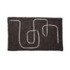 ABSTRACT BLACK LINE BATH MAT 50X70