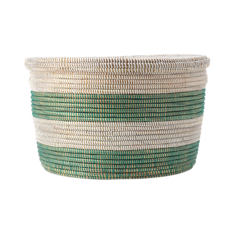 EX MEDIUM STORAGE BASKET IN MUSTARD STRIPE｜THE CONRAN SHOP | THE 