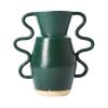 SOPHIE ALDA MEDIUM FLOOD VASE HANDLE 3 GREEN