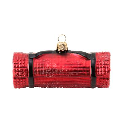 ヨガマット レッド オーナメント