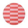 BROKEN LINE MANDARIN RED MELAMINE PLACEMAT ROUND (28CM)