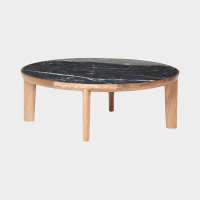 HOLE COFFEE TABLE WNT BK MARQUINA MARBLE