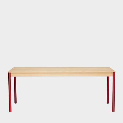 CORE DINING TABLE OAK/RED