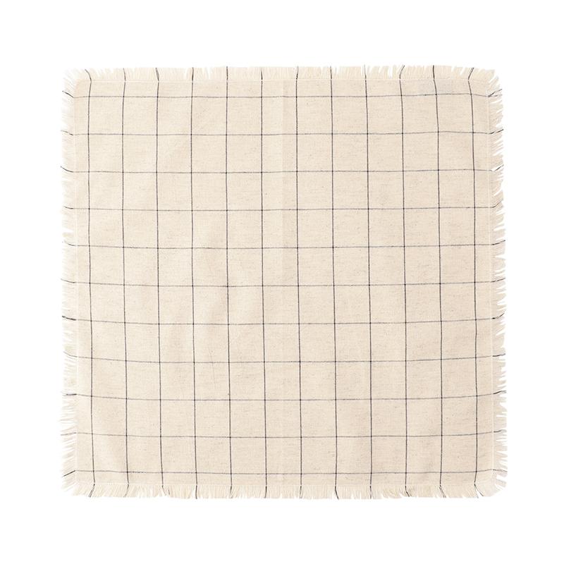 TCS グリッド ナプキン オイスター フレイ エッジ