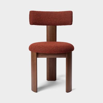 PIP DINING CHAIR WALNUT/OXIDE RED