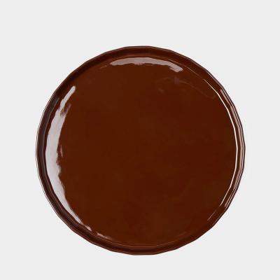 TCS フェイド ディナープレート 25CM カカオ