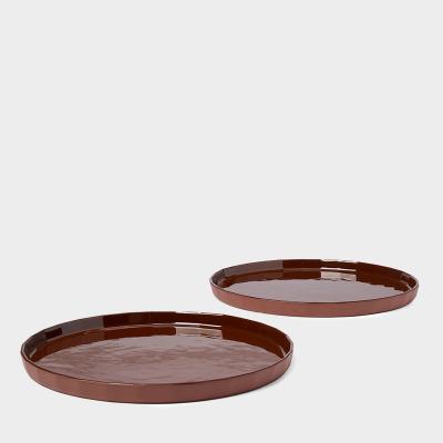 TCS フェイド ディナープレート 25CM カカオ 【2個セット】