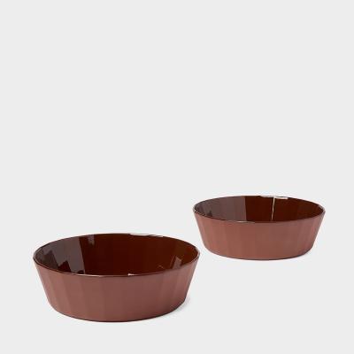 TCS フェイド ボウル 19CM カカオ 【2個セット】