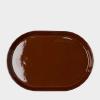 TCS フェイド オーバルプラッター 32.6CM カカオ