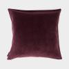 TCS ベルベット クッションカバー 59x59 バーガンディ
