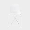 TCS クロスレッグ サイドチェア グロス  ホワイト