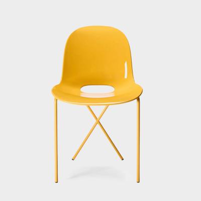 CROSSLEG SIDE CHAIR GLOSS SAFFRON