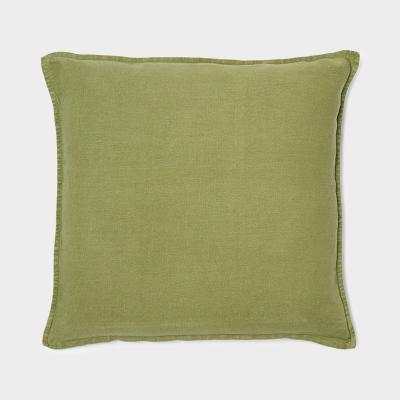 TCS ウォリス リネン クッションカバー 50×50 オリーブ