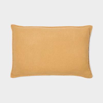 TCS ウォリス リネン クッションカバー 60×40 オーカー