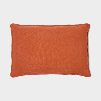 TCS ウォリス リネン クッションカバー 60×40 ブリック