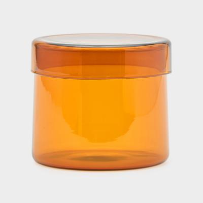 TCS ストレージポット ウィズ リッド H8.5 アンバー