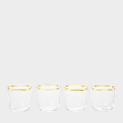 TCS ハロー タンブラー オレンジ マスタード360ml 【4個セット】