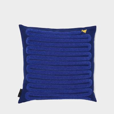TCS アーリーバード クッションカバー 45×45 ダークブルー