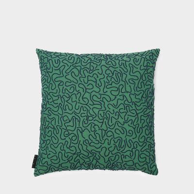 TCS リップル クッションカバー 45×45 グリーン