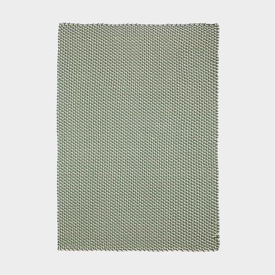 TCS マクラメ ラグ グリーン&クリーム 170×240