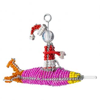 SANTA ON ROCKET - assorted colors