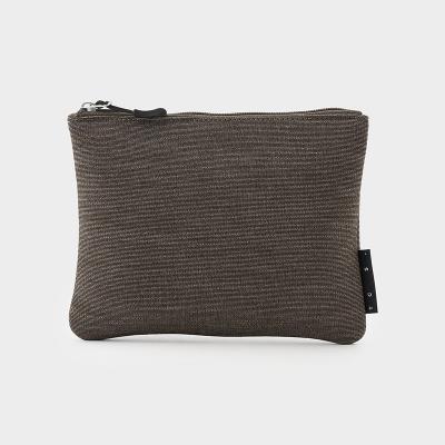 TCS ポーチ メランジ ブラウン