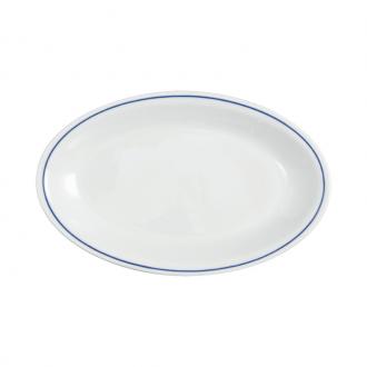 SATURNIA ROMA BLUELINE OVAL PLATE 32CM