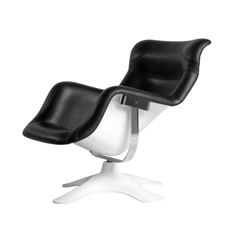 Artek(アルテック)カルセリ ラウンジチェア ブラック レザー