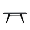 Vitra(ヴィトラ)EM TABLE(EM ターブル)HPL アスファルト/ディープブラック L1800