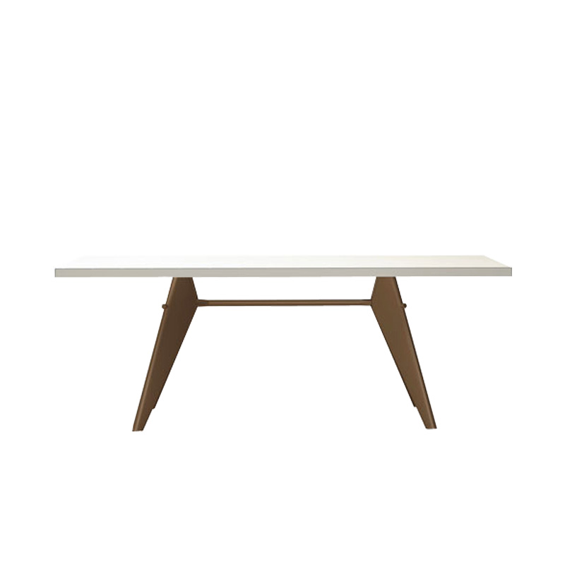 Vitra(ヴィトラ)EM TABLE(EM ターブル)HPL アイボリー/ディープブラック L2000
