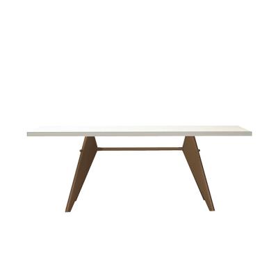 Vitra（ヴィトラ）EM TABLE（EM ターブル）HPL アイボリー/ディープブラック L2000