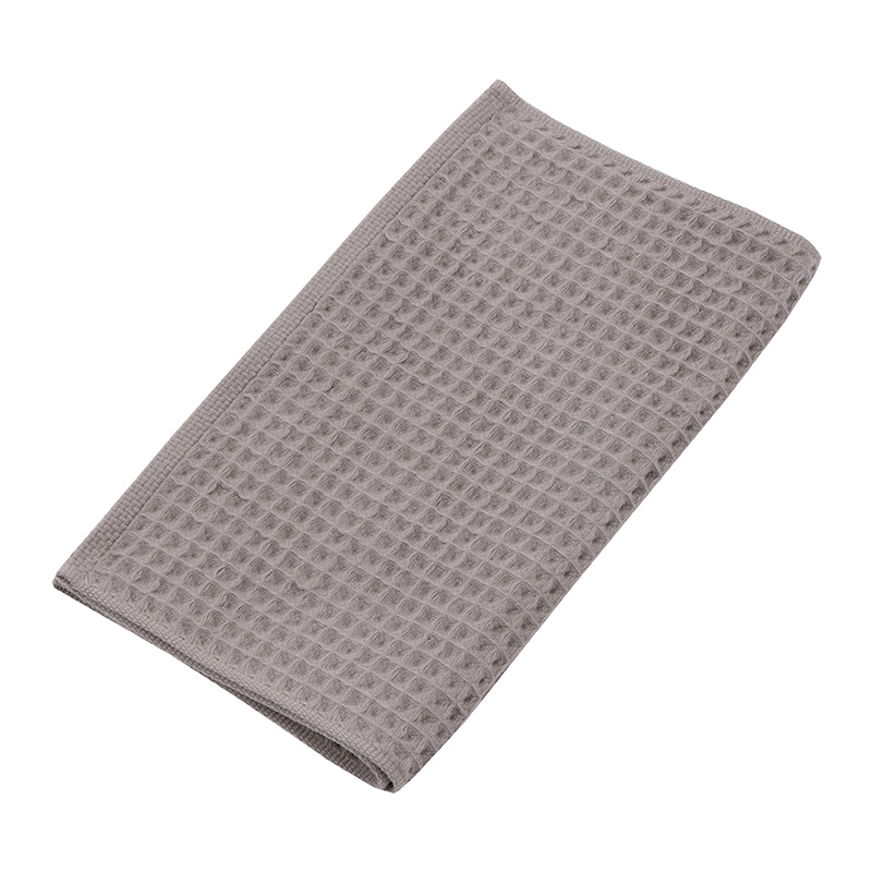 THE CONRAN SHOP ORIGINAL WAFFLE&GAUZE FACE TOWEL DARK GREY