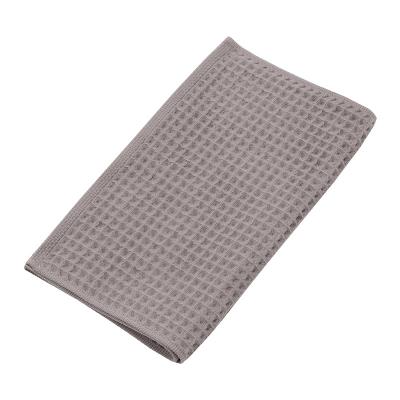 THE CONRAN SHOP ORIGINAL WAFFLE&GAUZE FACE TOWEL DARK GREY