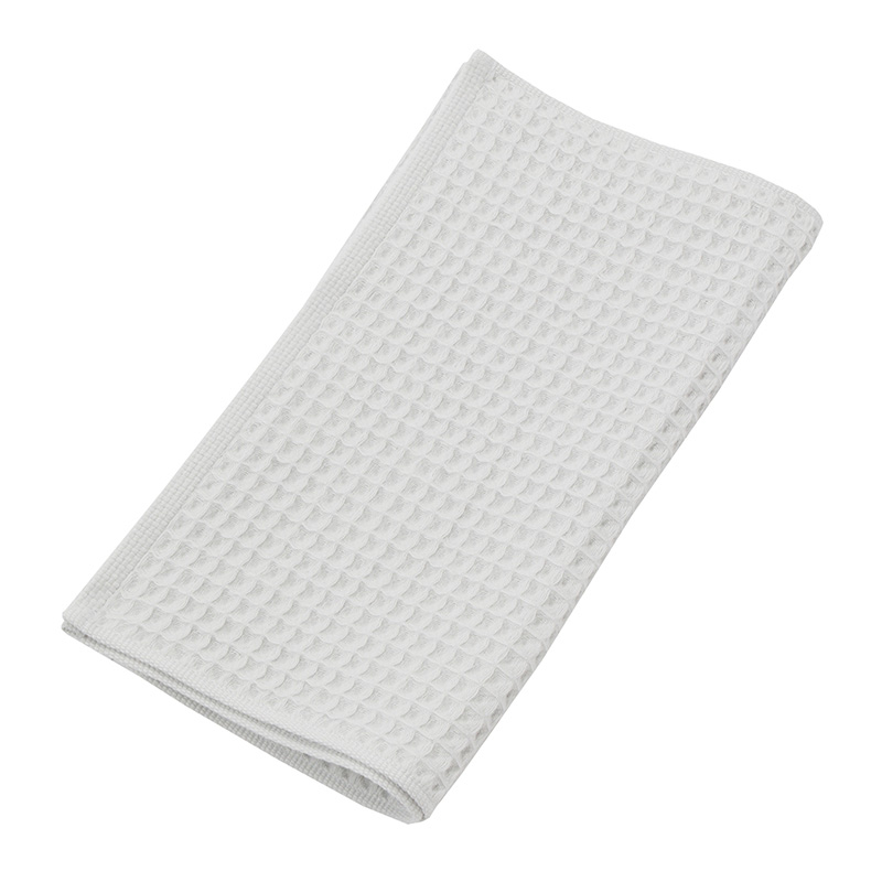 THE CONRAN SHOP ORIGINAL WAFFLE&GAUZE FACE TOWEL ICE GREY