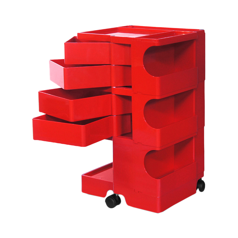 BOBY WAGON ボビーワゴン 3段4トレイ RED
