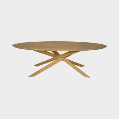 OAK MIKADO COFFEE TABLE OVAL 143X67X42