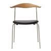 CARL HANSEN&SON(カール・ハンセン&サン)CH88P オーク オイル THOR301 ブラックレザー ステンレスレッグ