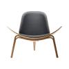 CARL HANSEN&SON(カール・ハンセン&サン)CH07 シェルチェア オーク オイル THOR301 ブラックレザー