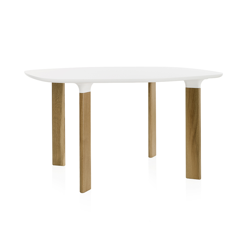 FRITZ HANSEN(フリッツ・ハンセン)アナログテーブル ホワイトラミネート オークレッグ W130