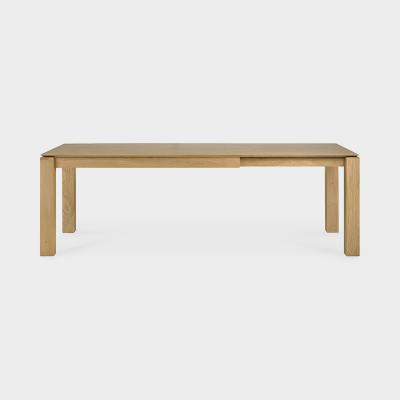 ETHNICRAFT（エスニクラフト）オーク スライス エクステンダブル  ダイニングテーブル 160-240x90x73 D90 H73