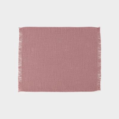TCS フリンジプレースマット ピンク