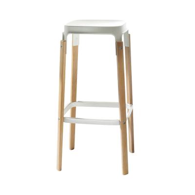 MAGIS(マジス)STEELWOOD STOOL(スティールウッド スツール)ビーチ/ホワイト SH78