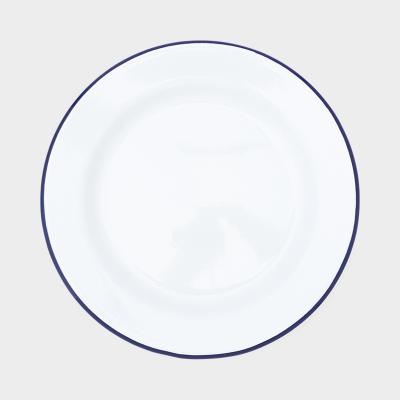 ファルコン プレート ホワイト ウィズ ブルー リム